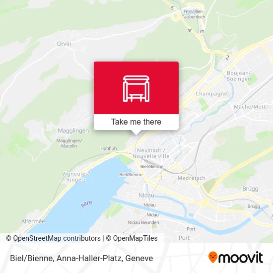 Biel/Bienne, Anna-Haller-Platz map