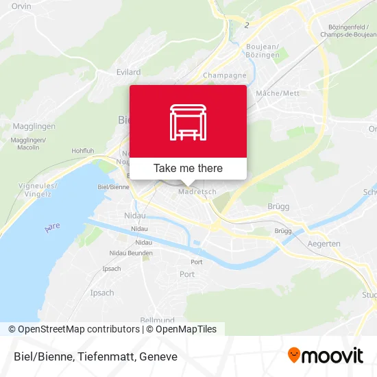 Biel/Bienne, Tiefenmatt map