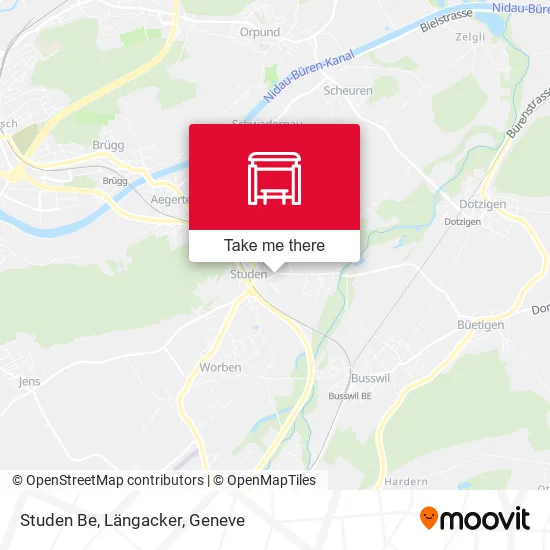 Studen Be, Längacker map