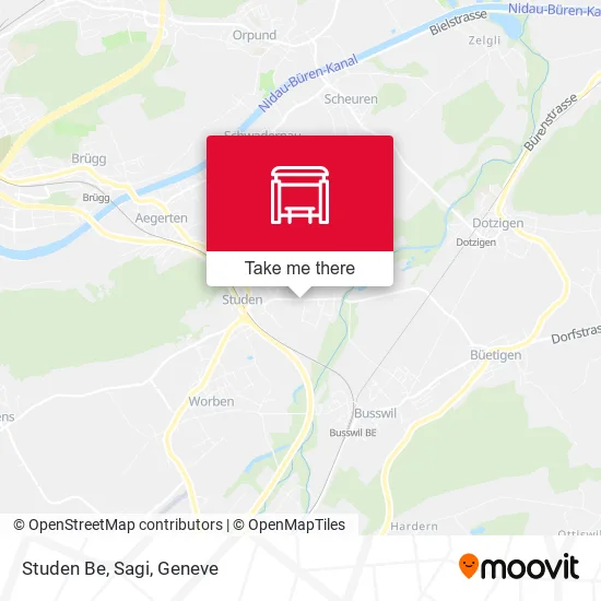 Studen Be, Sagi map