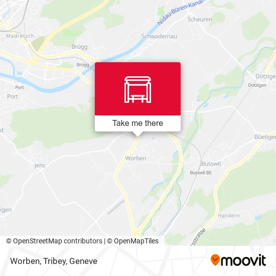 Worben, Tribey map