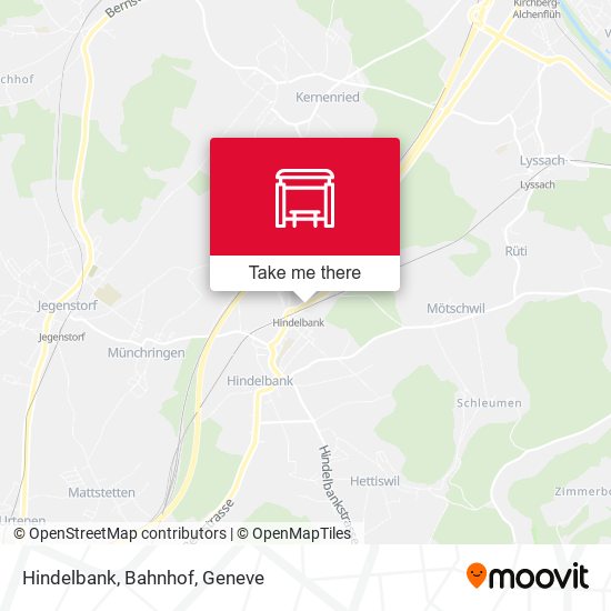 Hindelbank, Bahnhof map