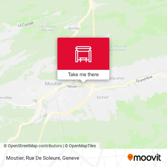 Moutier, Rue De Soleure map