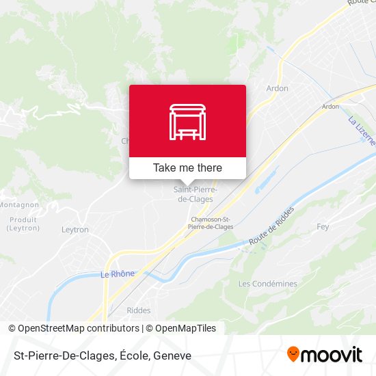 St-Pierre-De-Clages, École map