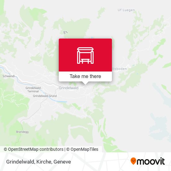 Grindelwald, Kirche map