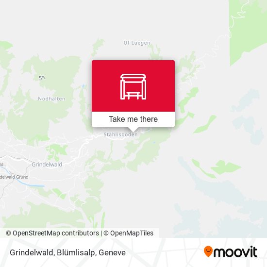 Grindelwald, Blümlisalp map