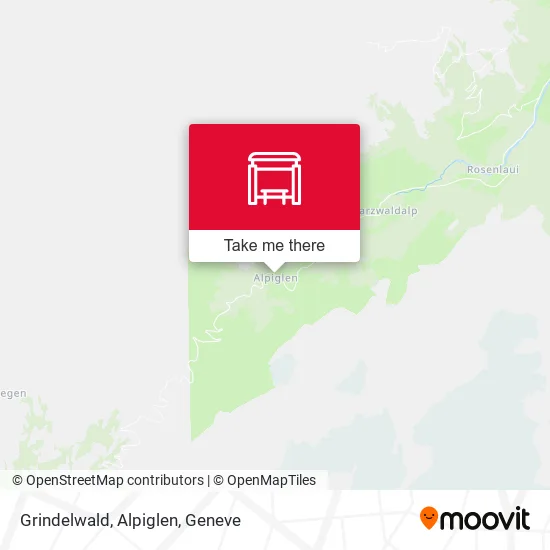 Grindelwald, Alpiglen map
