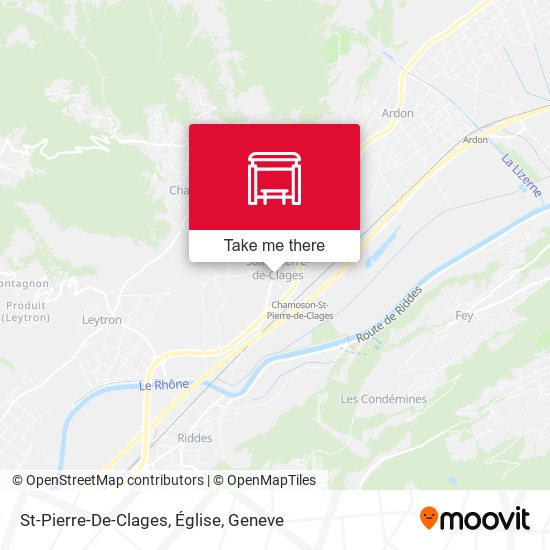 St-Pierre-De-Clages, Église map