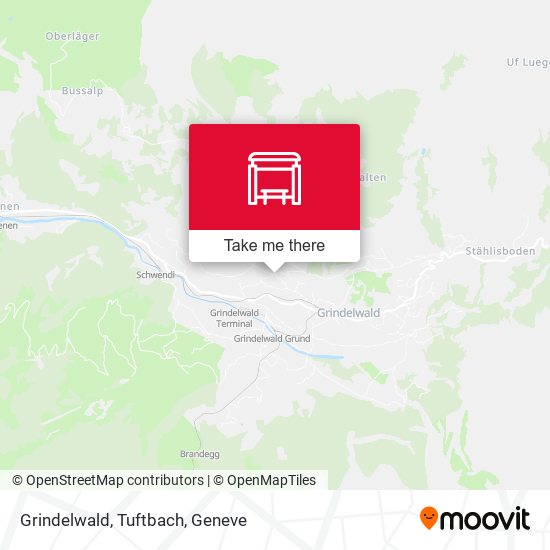 Grindelwald, Tuftbach map