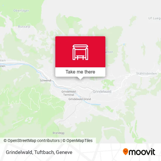 Grindelwald, Tuftbach map