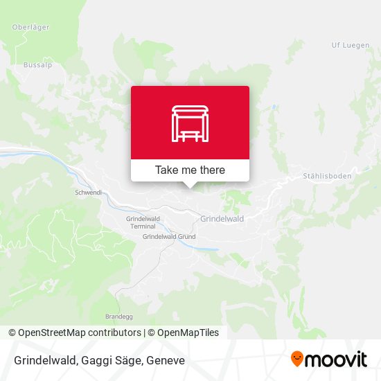 Grindelwald, Gaggi Säge map