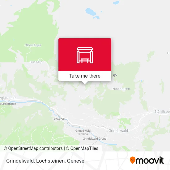 Grindelwald, Lochsteinen map