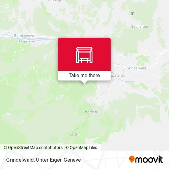 Grindelwald, Unter Eiger map