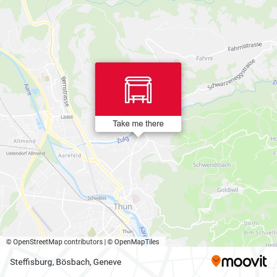Steffisburg, Bösbach map