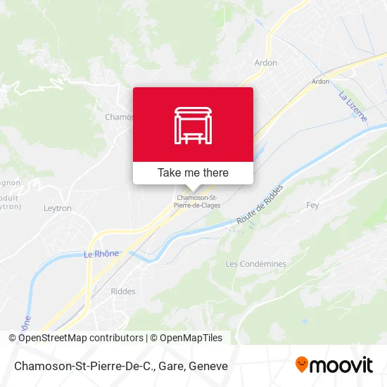 Chamoson-St-Pierre-De-C., Gare map