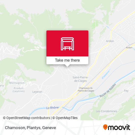 Chamoson, Plantys map