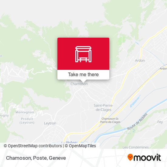 Chamoson, Poste map