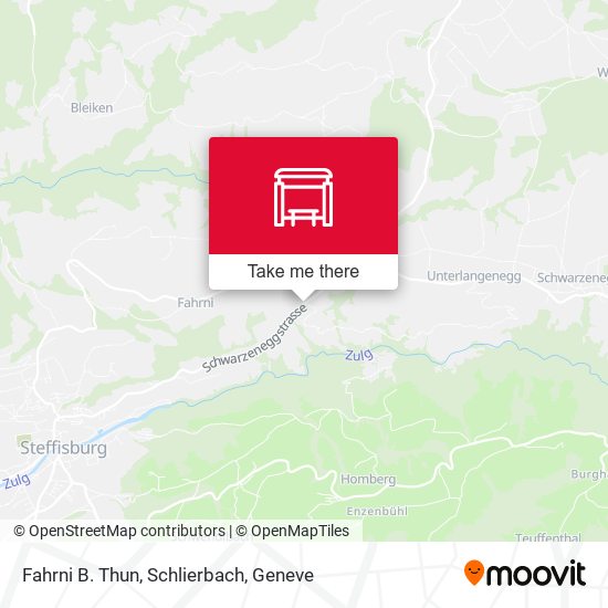Fahrni B. Thun, Schlierbach map