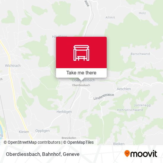 Oberdiessbach, Bahnhof map