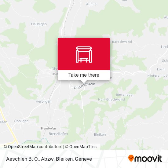 Aeschlen B. O., Abzw. Bleiken map