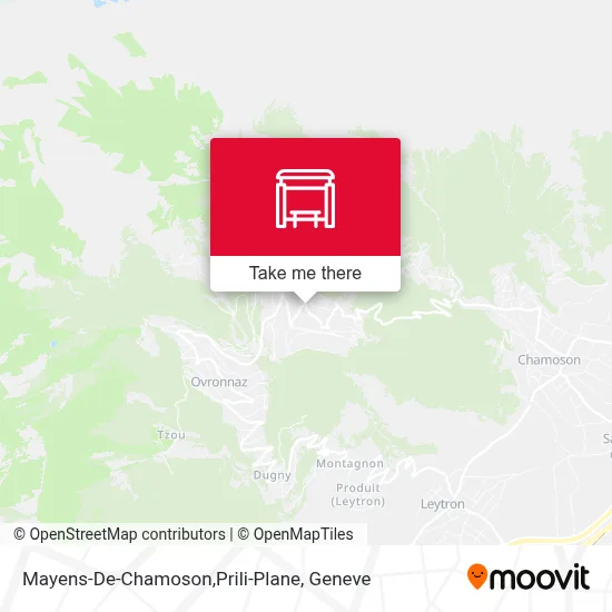 Mayens-De-Chamoson,Prili-Plane map