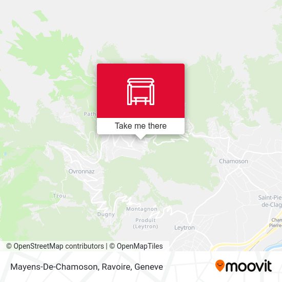 Mayens-De-Chamoson, Ravoire map