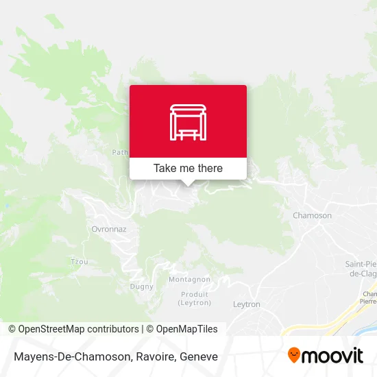 Mayens-De-Chamoson, Ravoire map