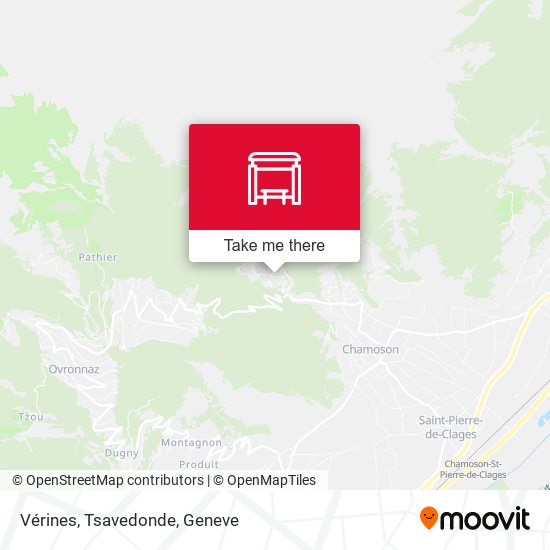 Vérines, Tsavedonde map