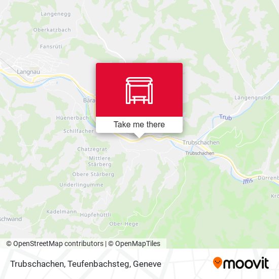 Trubschachen, Teufenbachsteg map