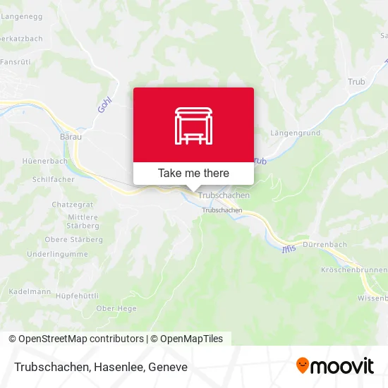 Trubschachen, Hasenlee map