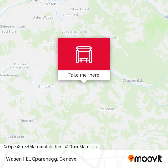 Wasen I.E., Sparenegg map