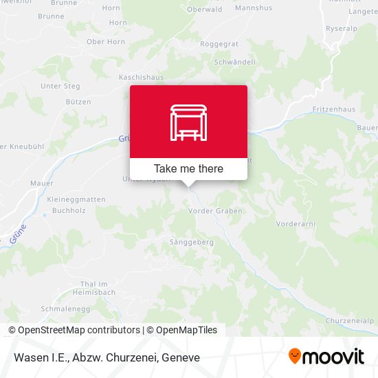 Wasen I.E., Abzw. Churzenei map