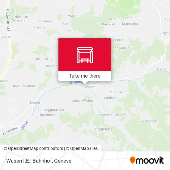 Wasen I.E., Bahnhof map