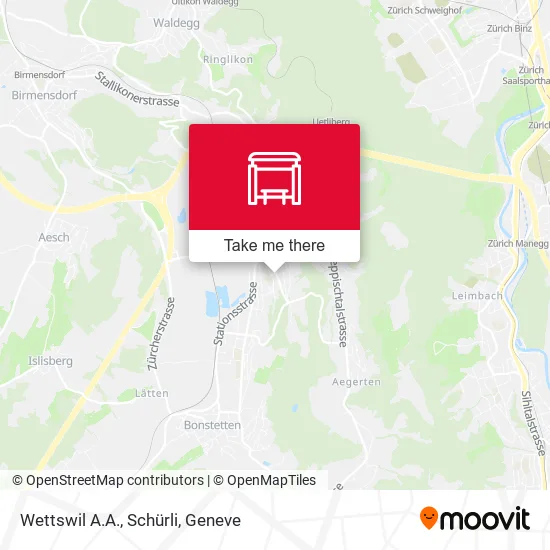 Wettswil A.A., Schürli map