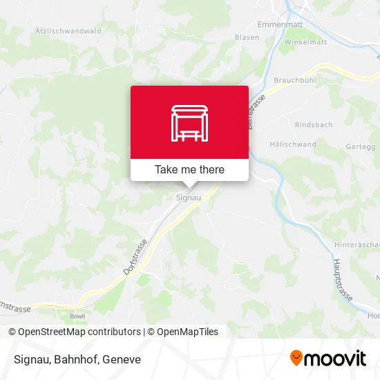 Signau, Bahnhof map