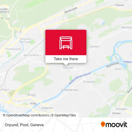 Orpund, Post map