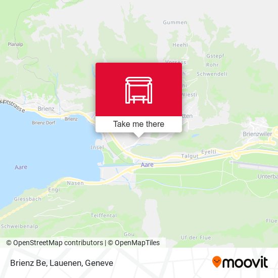Brienz Be, Lauenen map