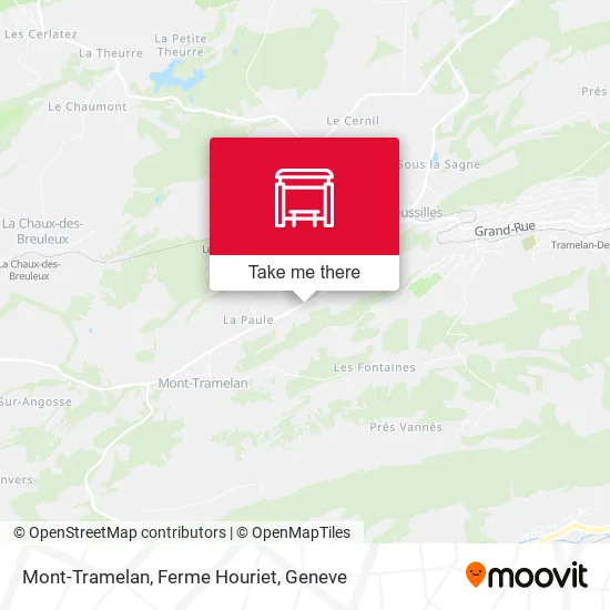 Mont-Tramelan, Ferme Houriet map