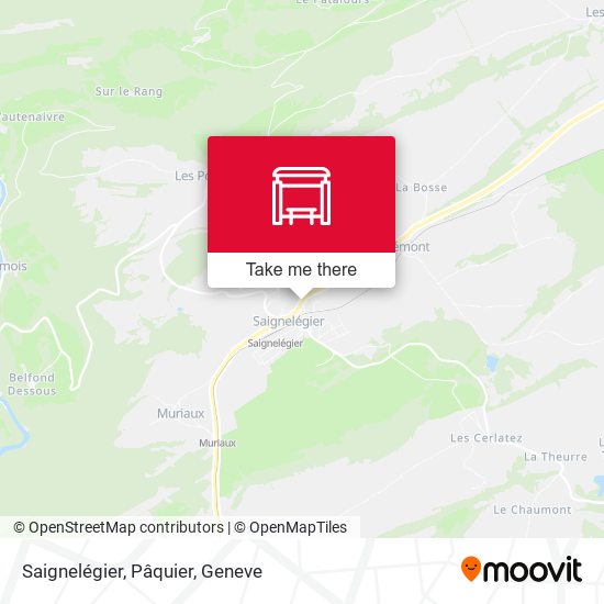 Saignelégier, Pâquier map