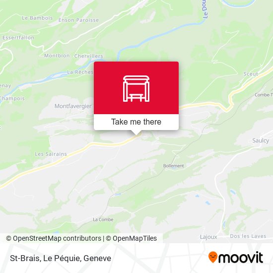 St-Brais, Le Péquie map