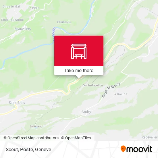Sceut, Poste map