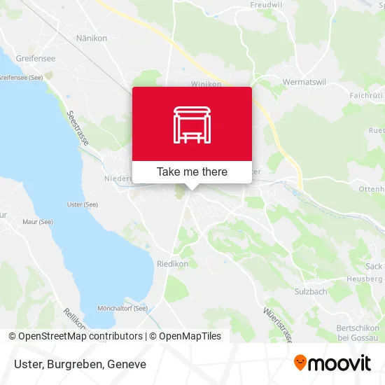 Uster, Burgreben map