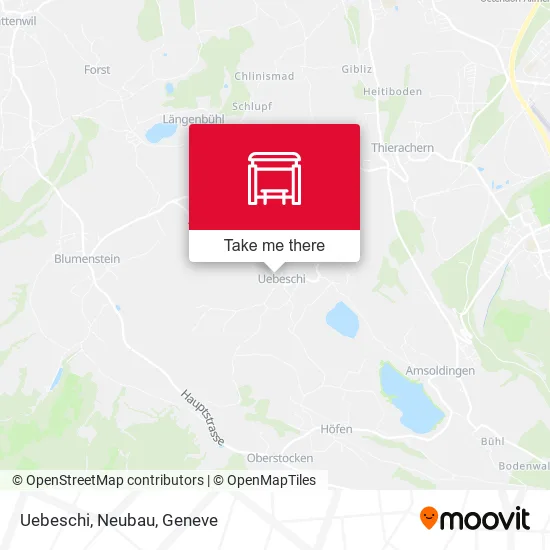 Uebeschi, Neubau map