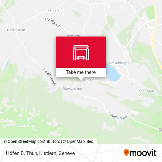 Höfen B. Thun, Kistlern map