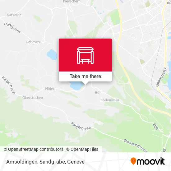 Amsoldingen, Sandgrube map