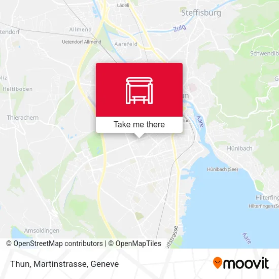 Thun, Martinstrasse map
