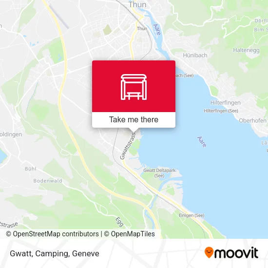 Gwatt, Camping map