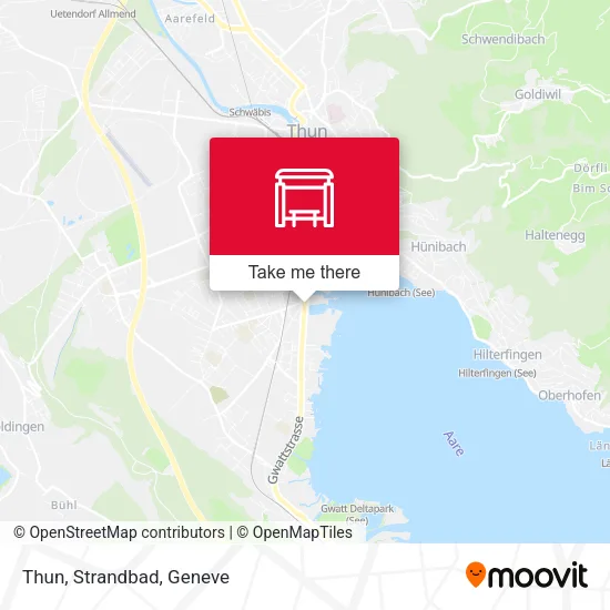 Thun, Strandbad map