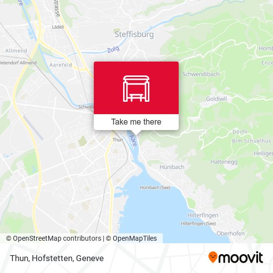 Thun, Hofstetten map