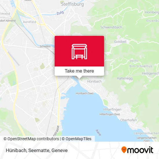 Hünibach, Seematte map